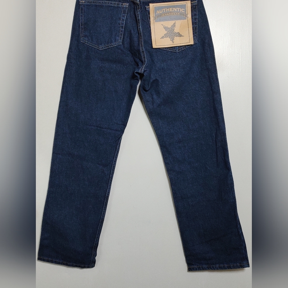 Buffalo Outdoor Faded Glory Men's Fitted Blue Jeans - Picture 7 of 8